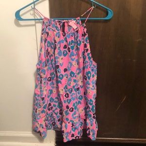 Lilly Pulitzer Silky Tie Top